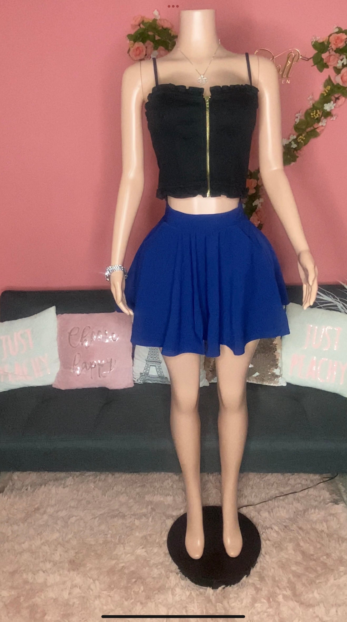 Hot Girl Summer flare tennis skirt with pockets (3 colors)