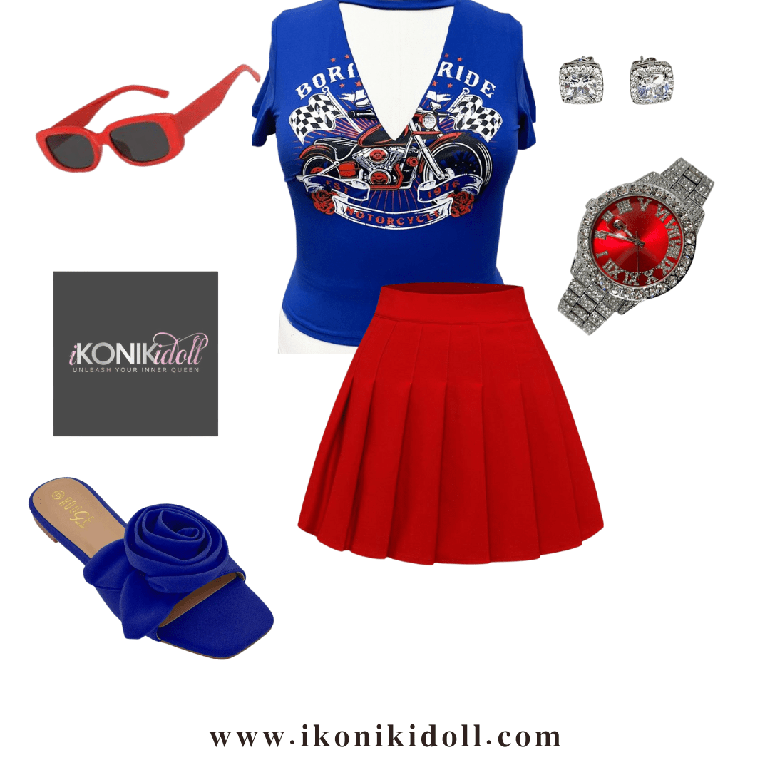 Born to Ride Plus Size Graphic Top - Ikonik Idoll