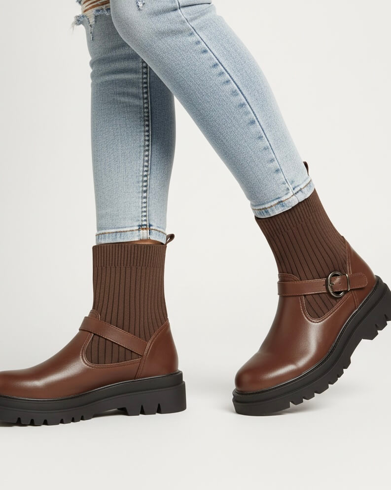 Cocoa Couture Chunky Ankle Boots size 5.5 to size 9