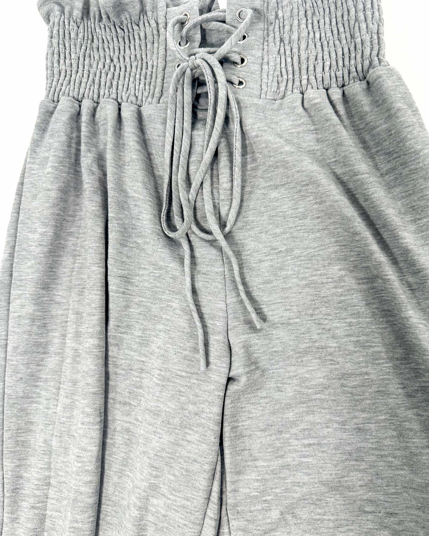 Keep It Cute Corset Set - Gray, Beige Tan Colors