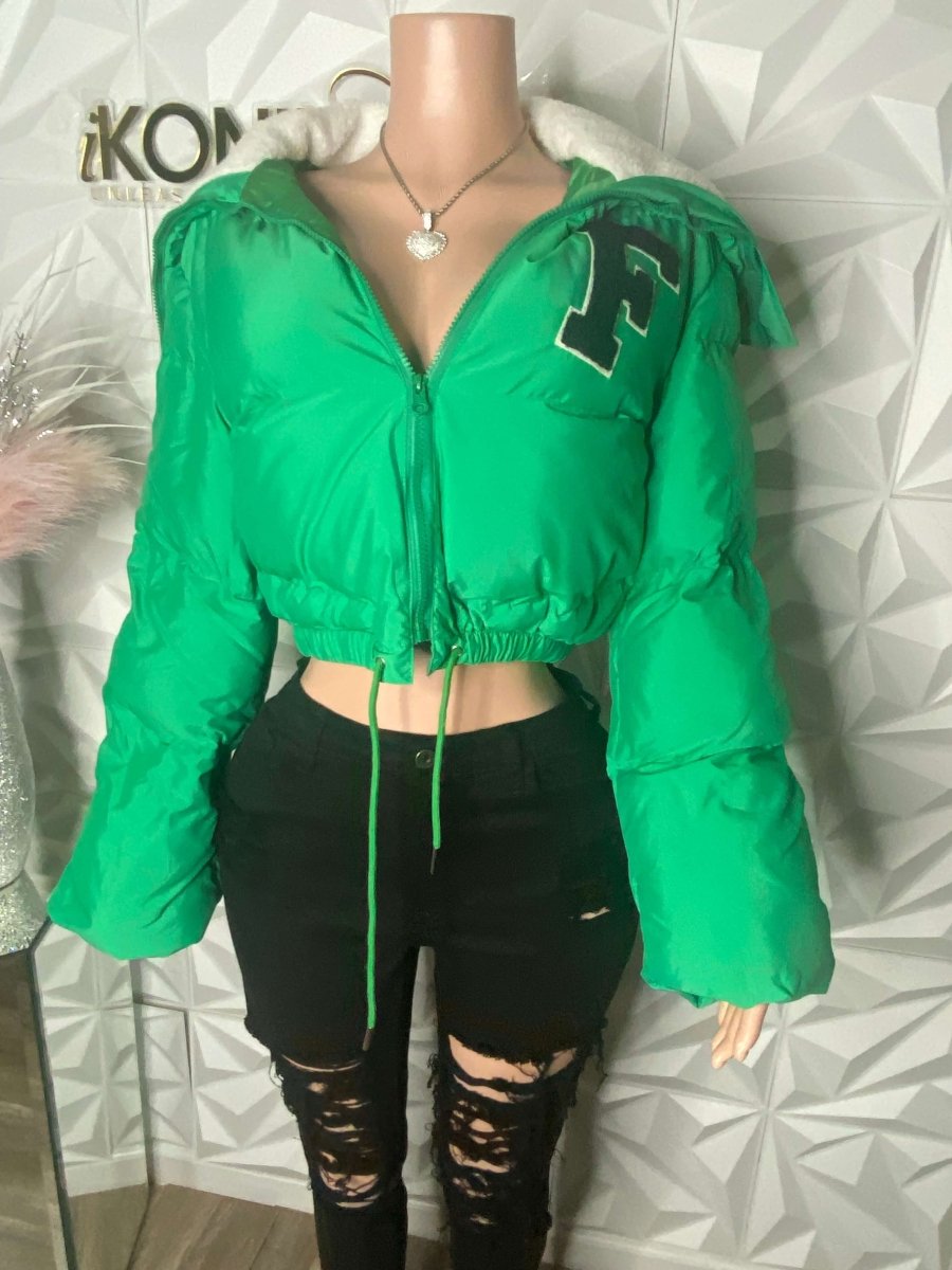 Emerald Envy Puffer Winter Coat - Ikonik Idoll
