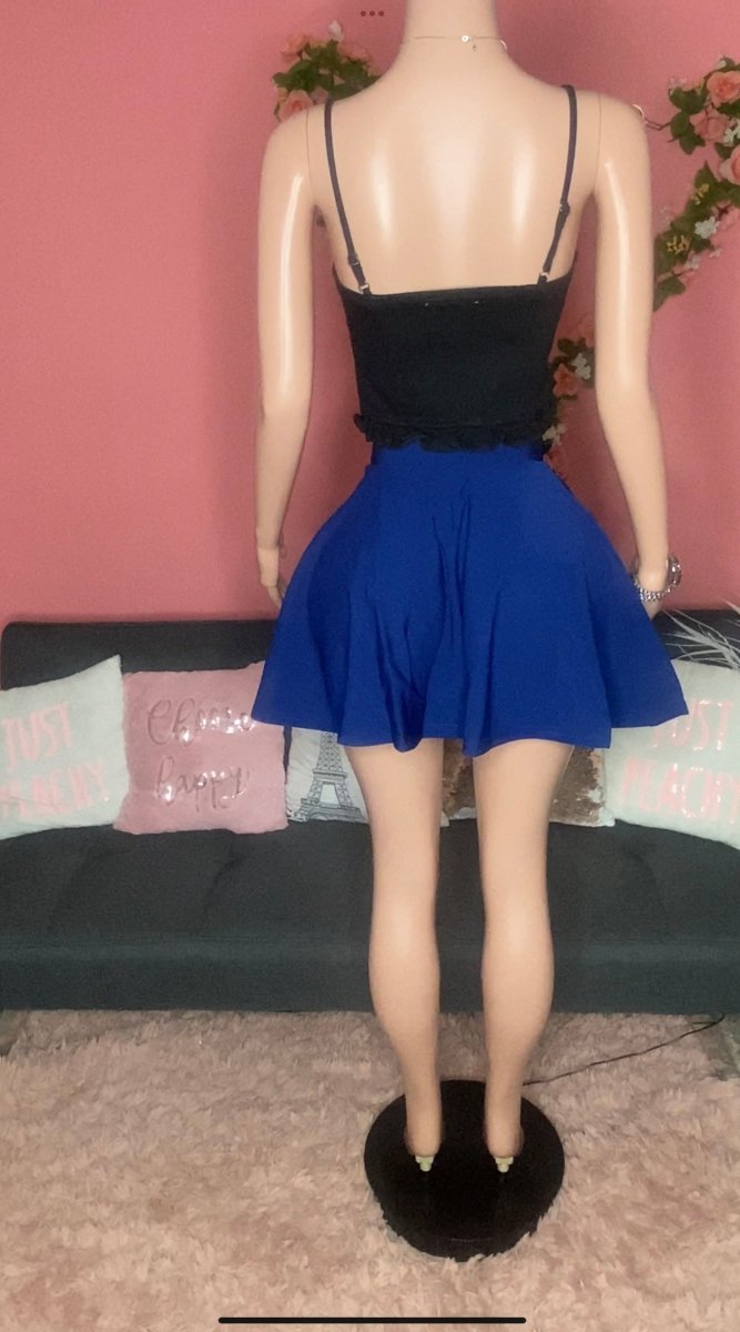 It Girl Black Denim Crop Top - Ikonik Idoll