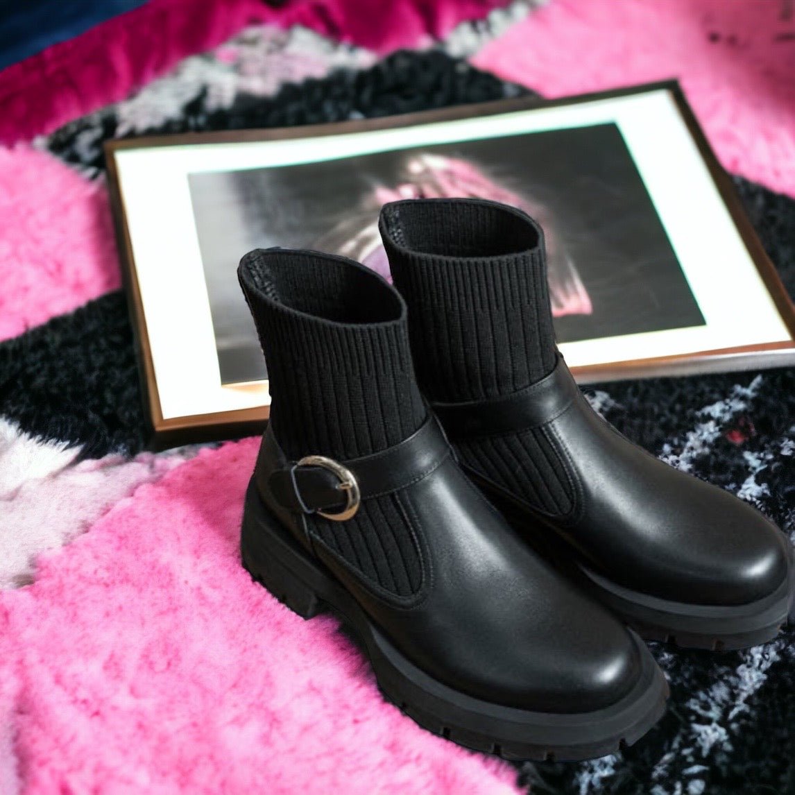 Jetset Couture Chunky Ankle Boots size 5.5 to size 9 - Ikonik Idoll