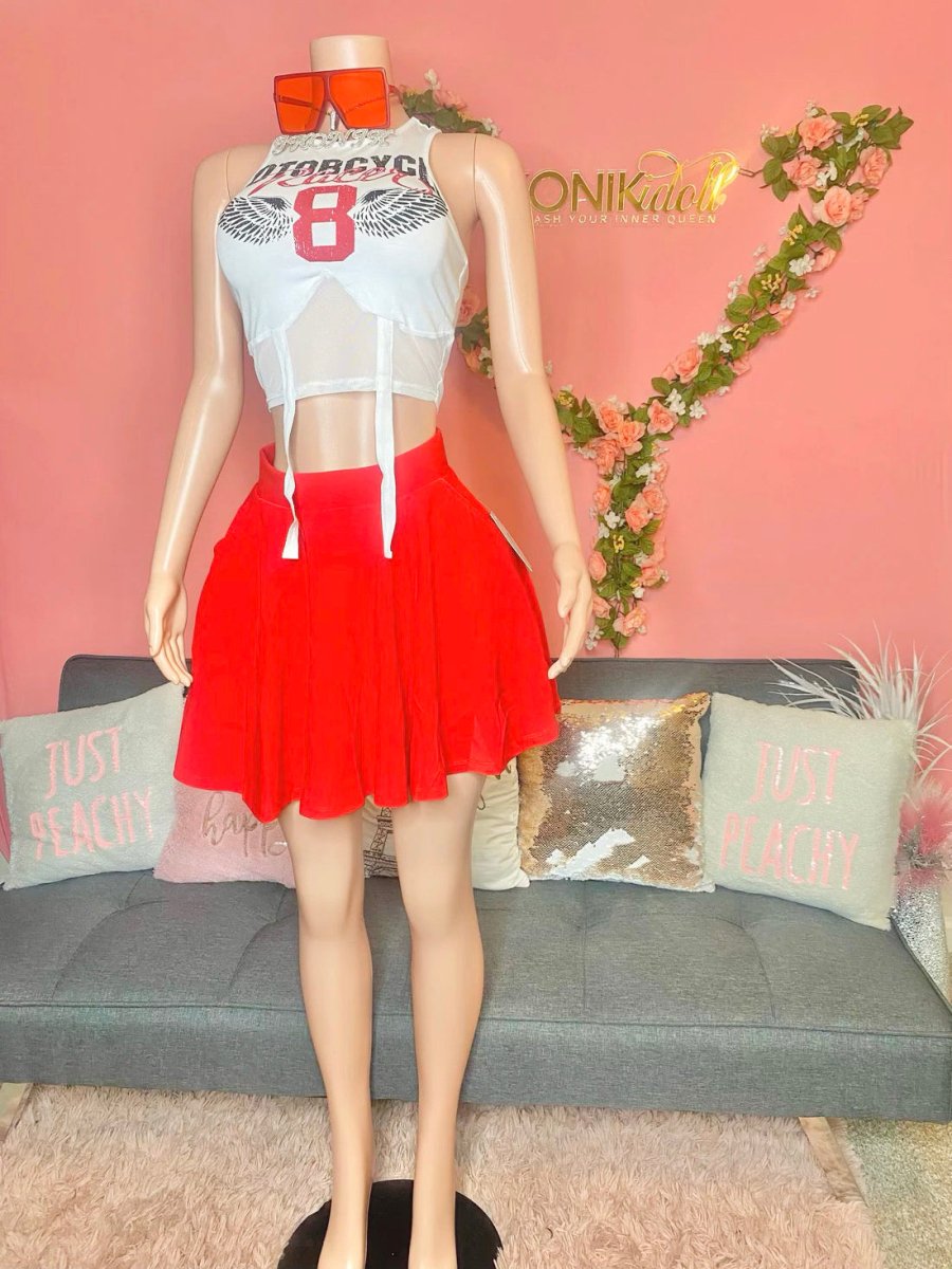 Motorcycle Biker Gang Racerback Graphic Top - Ikonik Idoll