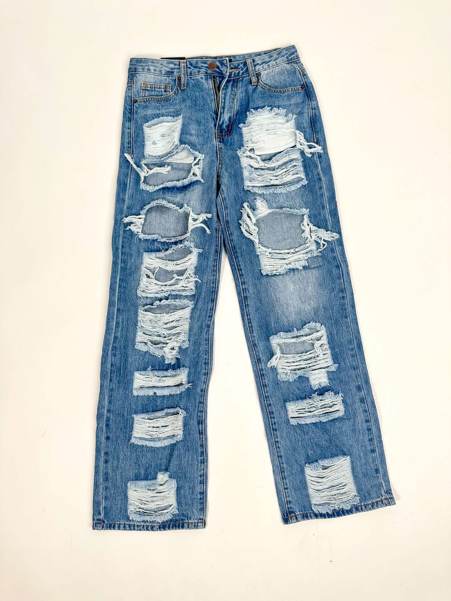 Wild Child High Waist Ripped Denim Jeans