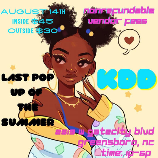 Aug. 14th Greensboro Pop Up