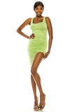 Scrumptious Mama Ruched Dress - Pink and Green colors plus size (X-Large to 3X)