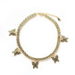 Dainty Diamonds Butterfly Gold and Silver Anklets