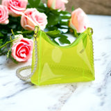 See Right Thru Me Neon Mini Crossbody Purse