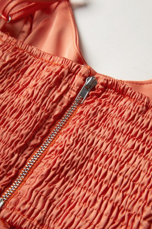 Act Bad Orange 2 Pc Flared Pant Set