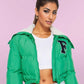 Emerald Envy Puffer Winter Coat