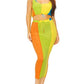 Camellia Color Block Skirt Set