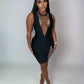Made You Look Burgundy Rhinestone Dress MEDIUM