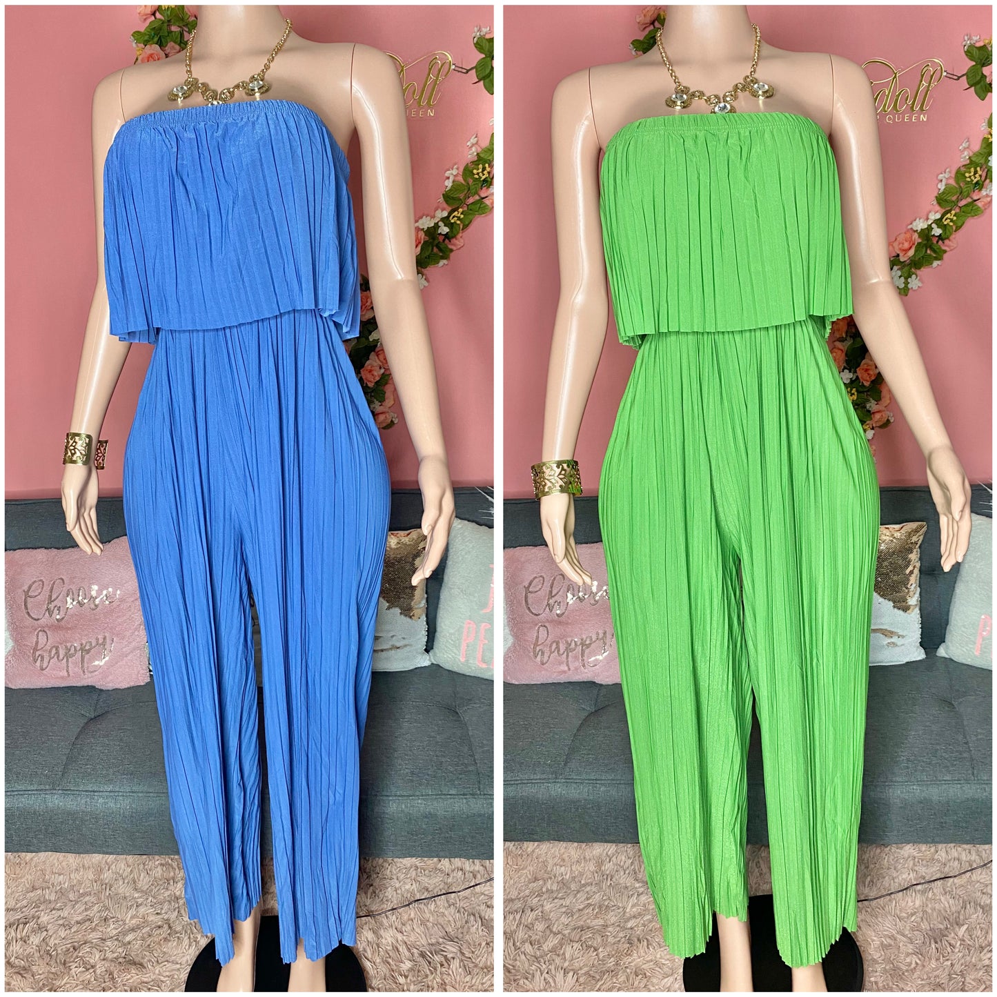 Body of a Goddess pleated jumpsuit