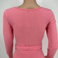 Ribbed Romance Black Jumpsuit with Belt Attachment