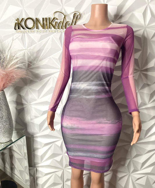 Purple Reign Midi Dress (Medium)