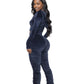 Crushed Velvet Stacked 2 pc Jogging Sets MEDIUM