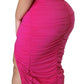 Scrumptious Mama Ruched Dress plus size