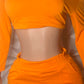 Lady Legends Athletic Jogging Set Orange MEDIUM