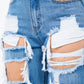 Wild Child Ripped Denim Jeans