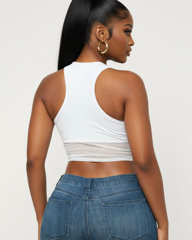 Motorcycle Biker Gang Racerback Graphic Top