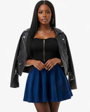 Hot Girl Flare Scuba Skirt with pockets - Red, Blue, Green (Small to X-large)