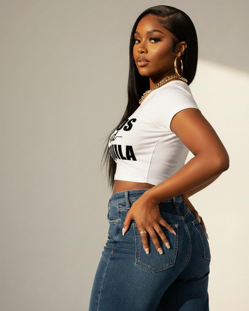 Lit Daze Tacos Tequila Graphic Crop T-Shirt