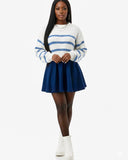 Hot Girl Flare Scuba Skirt with pockets - Red, Blue, Green (Small to X-large)