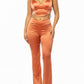 Act Bad Orange 2 Pc Flared Pant Set