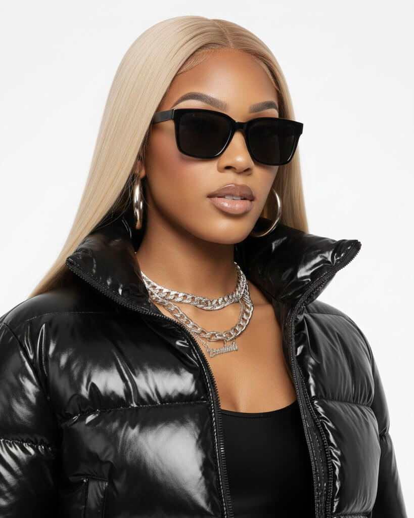 Ebony Frost Puffer Coat SMALL