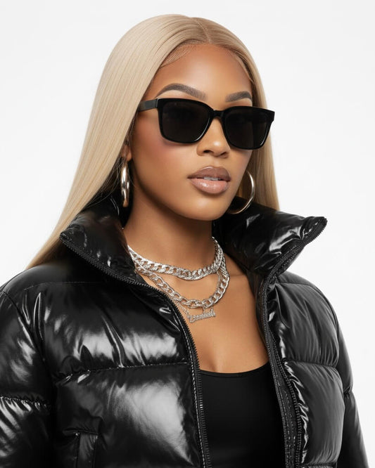 Ebony Frost Puffer Coat SMALL