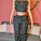 Black Quickdry Parachute Cargo Pants - Ikonik Idoll