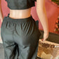 Black Quickdry Parachute Cargo Pants - Ikonik Idoll