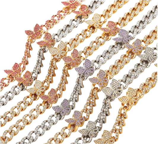 Bling Boss Butterfly Anklet - Ikonik Idoll