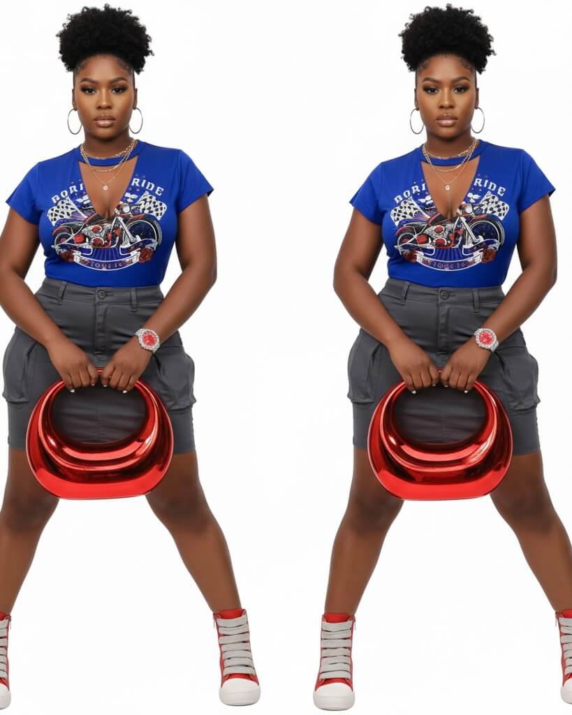 Born to Ride Plus Size Graphic Top