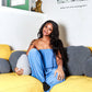 Body of a Goddess Pleated Strapless Jumpsuit - Green and Blue - Ikonik Idoll