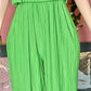 Body of a Goddess Pleated Strapless Jumpsuit - Green and Blue - Ikonik Idoll