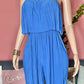 Body of a Goddess Pleated Strapless Jumpsuit - Green and Blue - Ikonik Idoll