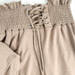Keep It Cute Corset Set - Gray, Beige Tan Colors