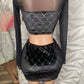 Cater To You Velvet Skirt Set LARGE - Ikonik Idoll