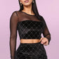 Cater To You Velvet Skirt Set LARGE - Ikonik Idoll