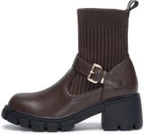 Cocoa Couture Chunky Ankle Boots size 5.5 to size 9 - Ikonik Idoll