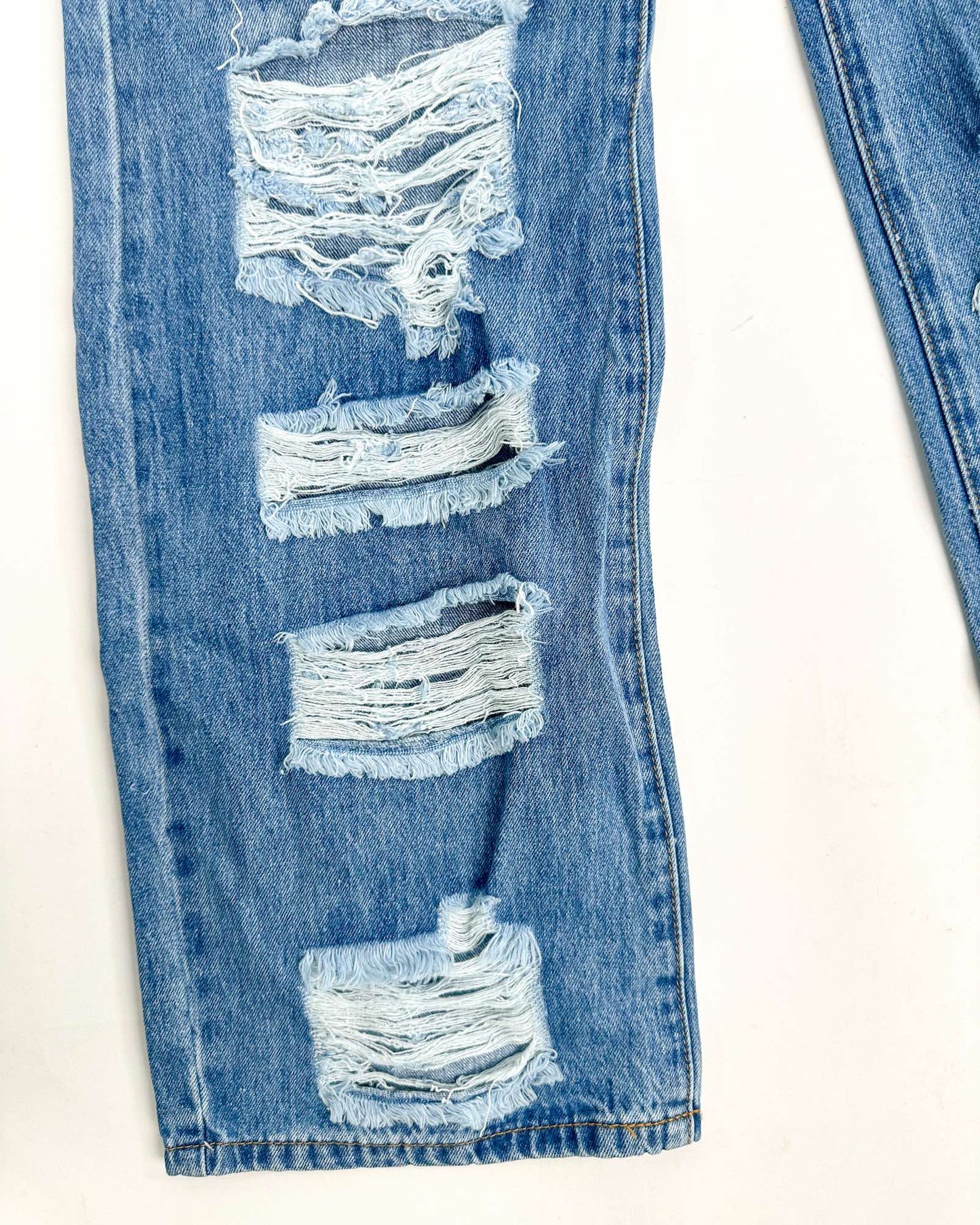 Wild Child High Waist Ripped Denim Jeans