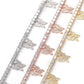 Dainty Diamonds Butterfly Gold and Silver Anklets - Ikonik Idoll