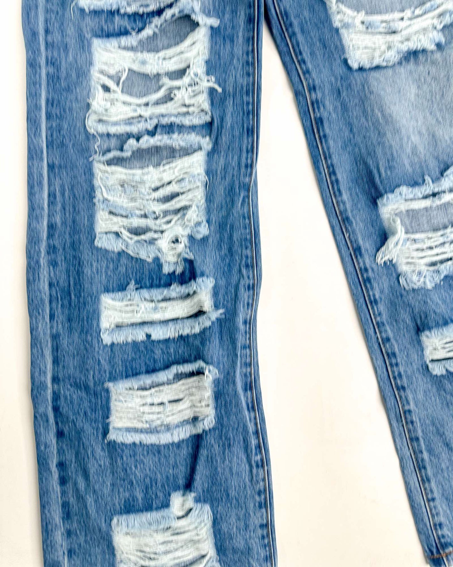 Wild Child High Waist Ripped Denim Jeans