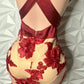 Fall for You Burgundy Nude Dress (Medium) - Ikonik Idoll