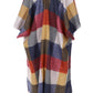 Fringe Frenzy Multicolor Plaid Kimono (Small to 3X) Orange and Burgundy - Ikonik Idoll