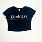 Goddess Defined Graphic Crop T-shirt