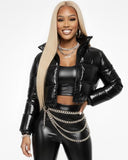 Ebony Frost Puffer Coat SMALL