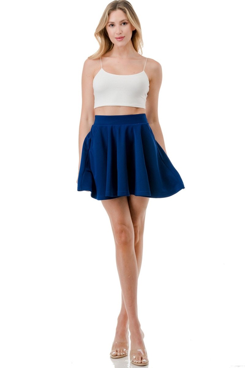 Hot Girl Summer tennis skirt with pockets - Red, Blue, Green (Small to X - large) - Ikonik Idoll